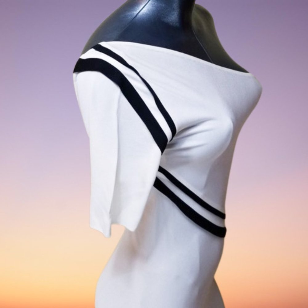 Gianfranco Ferre White and Black Dress/Gown - Picture 6 of 11